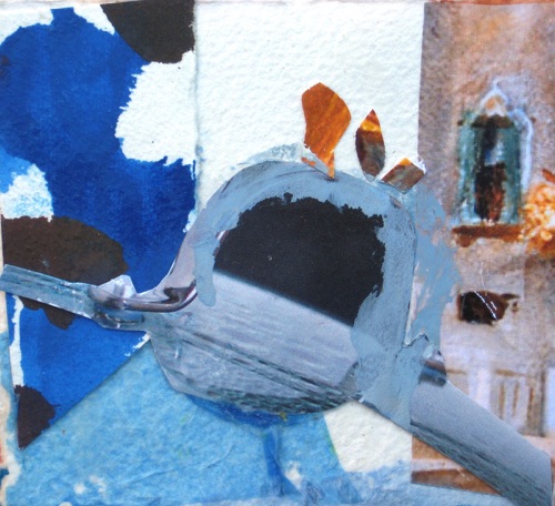 Venice Little Canal Bridge;
Collage, 2011;
3.75 x 4 in. Venice Little Canal Bridge;
Collage, 2011;
3.75 x 4 in.